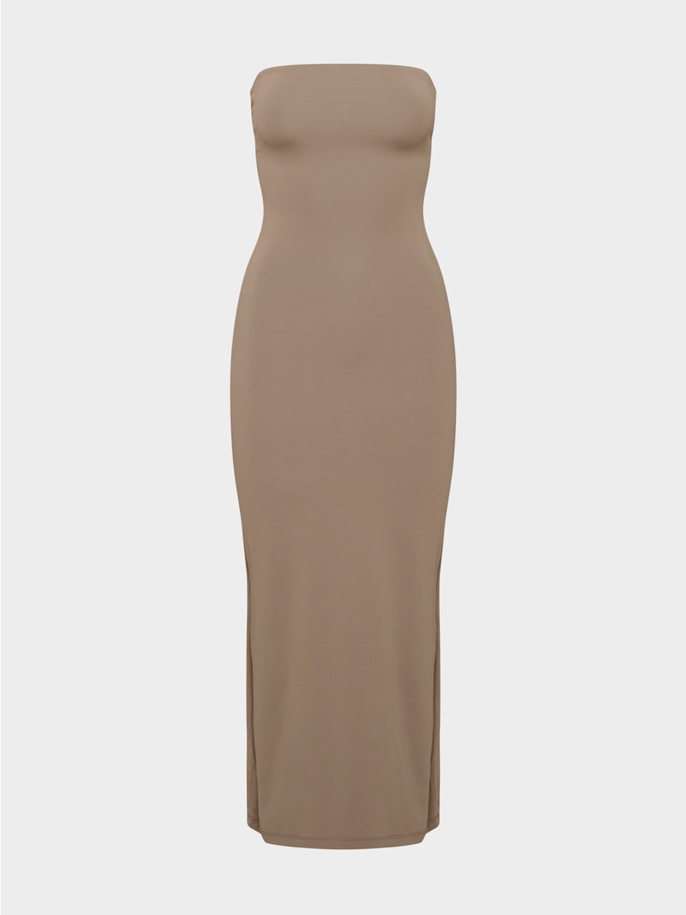 Aritzia Original Contour Enrapture Maxi Tube Dress In Folio Brown Size XS - Picture 8 of 11